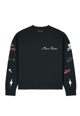 Sweatshirt Boxy "Tattoo Mi Amor"