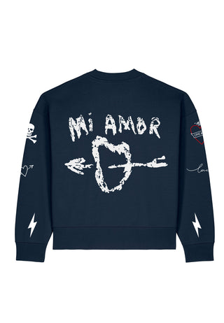 Sweatshirt Boxy "Tattoo Mi Amor"