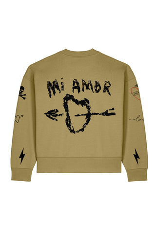 Sweatshirt Boxy "Tattoo Mi Amor"