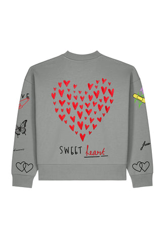Sweatshirt Boxy "Tattoo Sweet"