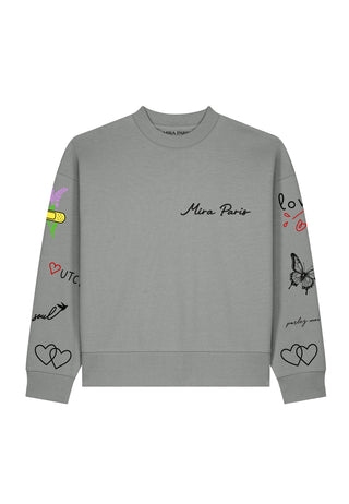 Sweatshirt Boxy "Tattoo Sweet"