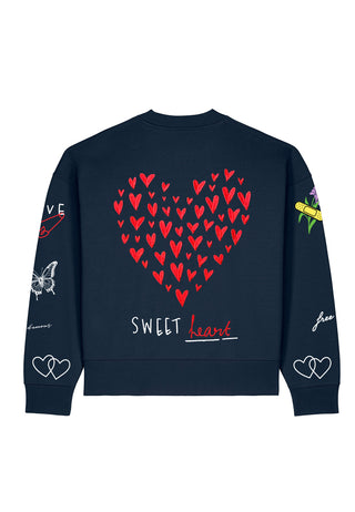 Sweatshirt Boxy "Tattoo Sweet"