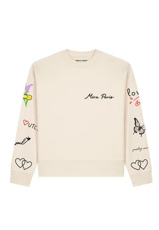 Sweatshirt Boxy "Tattoo Sweet"