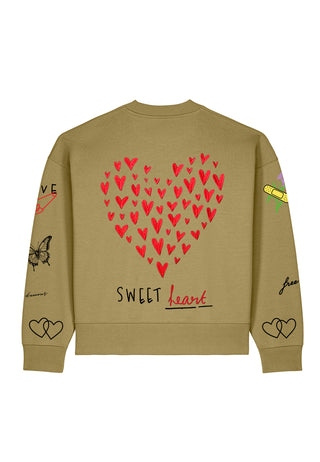 Sweatshirt Boxy "Tattoo Sweet"