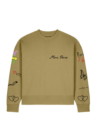 Sweatshirt Boxy "Tattoo Sweet"