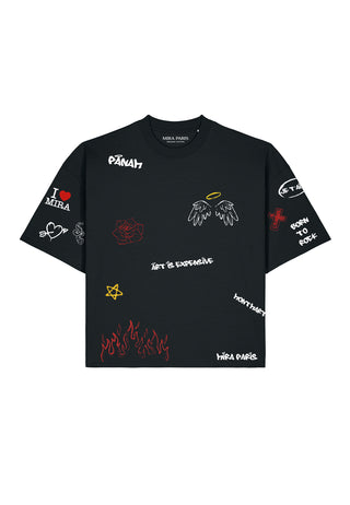T-shirt Boxy "Graffiti Mira"
