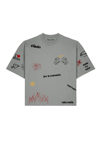T-shirt Boxy "Graffiti Mira"
