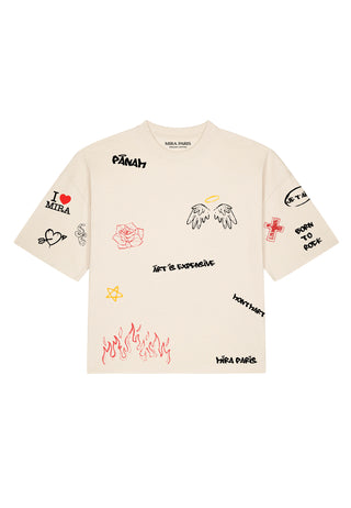 T-shirt Boxy "Graffiti Mira"