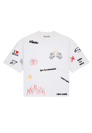 T-shirt Boxy "Graffiti Mira"