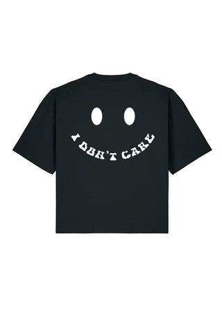 T-shirt Boxy "I Don't Care"