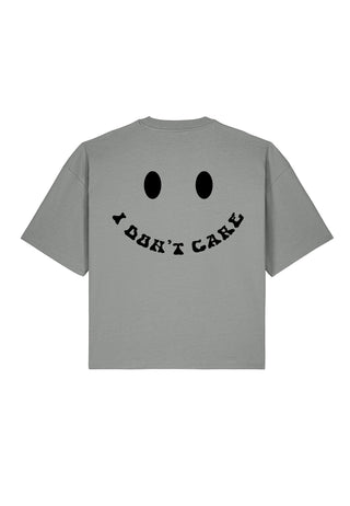 T-shirt Boxy "I Don't Care"