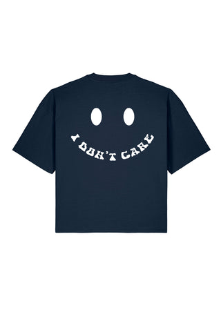 T-shirt Boxy "I Don't Care"