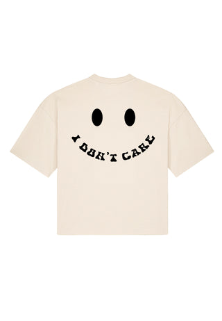 T-shirt Boxy "I Don't Care"