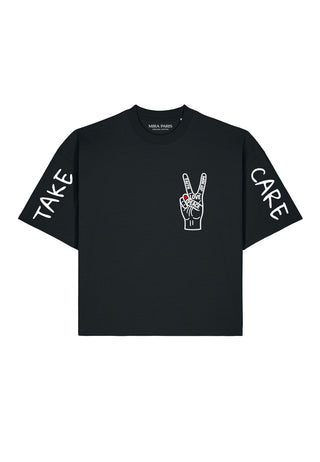 T-shirt Boxy "Take Care"
