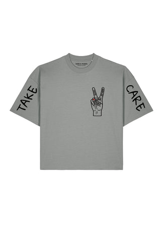 T-shirt Boxy "Take Care"