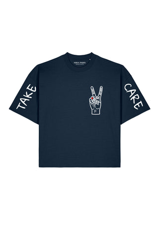 T-shirt Boxy "Take Care"