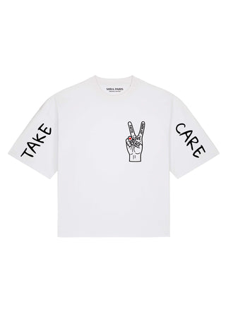 T-shirt Boxy "Take Care"