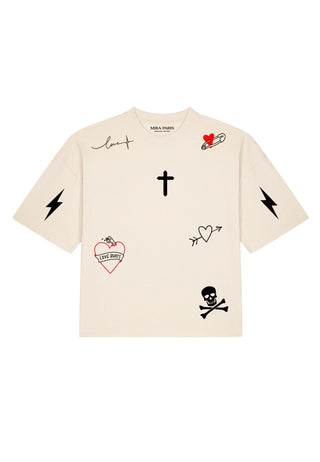 T-shirt Boxy "Tattoo Mi Amor"