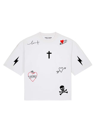 T-shirt Boxy "Tattoo Mi Amor"