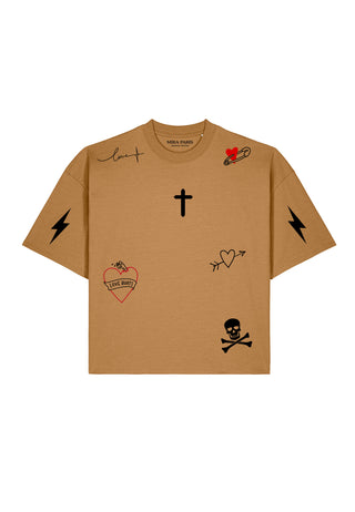 T-shirt Boxy "Tattoo Mi Amor"