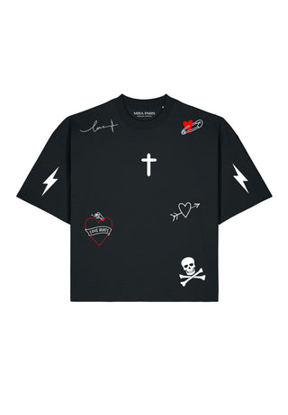 T-shirt Boxy "Tattoo Mi Amor"