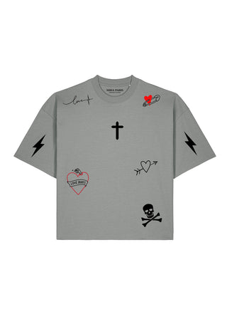 T-shirt Boxy "Tattoo Mi Amor"