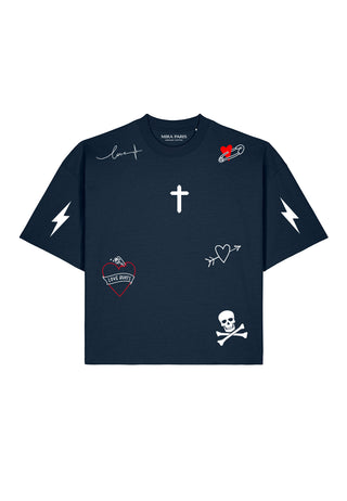 T-shirt Boxy "Tattoo Mi Amor"