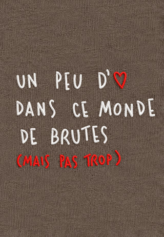 T-shirt Boxy Brodé "Brute"