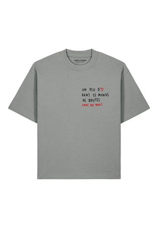 T-shirt Boxy Brodé "Brute"