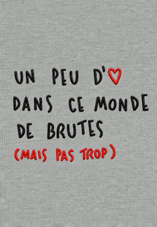 T-shirt Boxy Brodé "Brute"