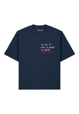 T-shirt Boxy Brodé "Brute"
