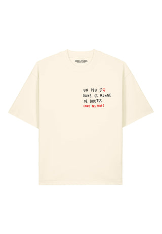 T-shirt Boxy Brodé "Brute"