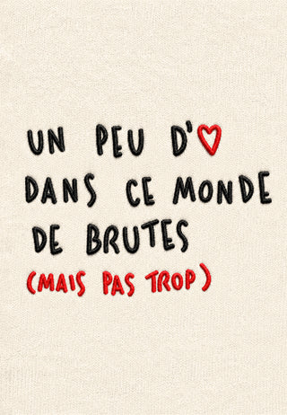 T-shirt Boxy Brodé "Brute"