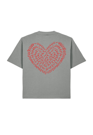 T-shirt Boxy Brodé "Corazon"