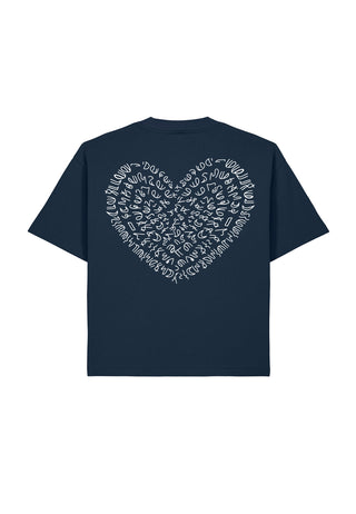 T-shirt Boxy Brodé "Corazon"