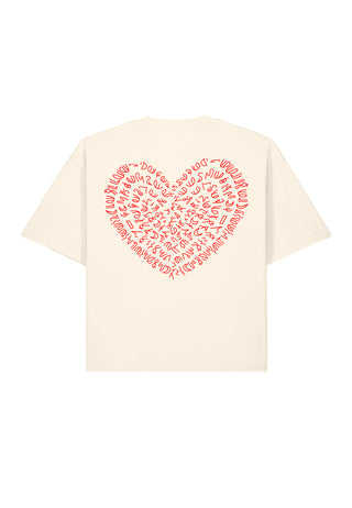 T-shirt Boxy Brodé "Corazon"