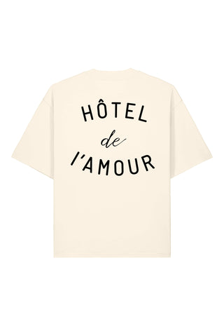 T-shirt Boxy Brodé "Hôtel de l’Amour"