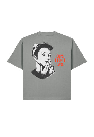 T-shirt Boxy "Oops I Don't Care"
