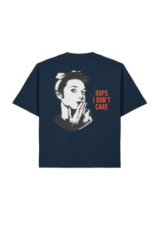 T-shirt Boxy "Oops I Don't Care"