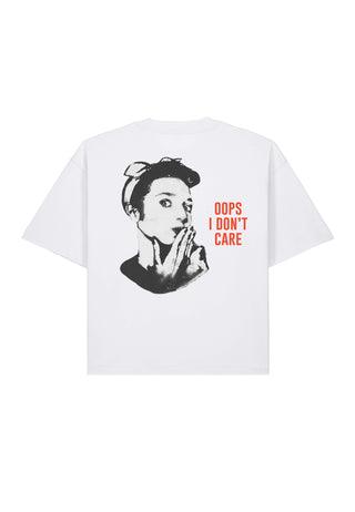 T-shirt Boxy "Oops I Don't Care"