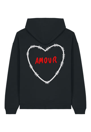 Hoodie Oversize Brodé "Amour"