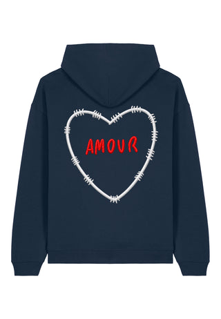 Hoodie Oversize Brodé "Amour"
