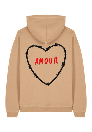 Hoodie Oversize Brodé "Amour"