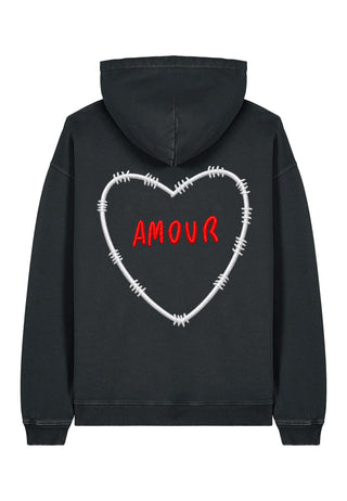 Hoodie Oversize Brodé "Amour"