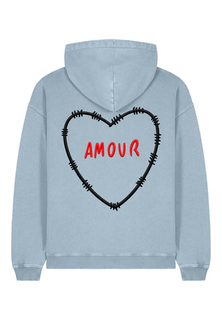 Hoodie Oversize Brodé "Amour"