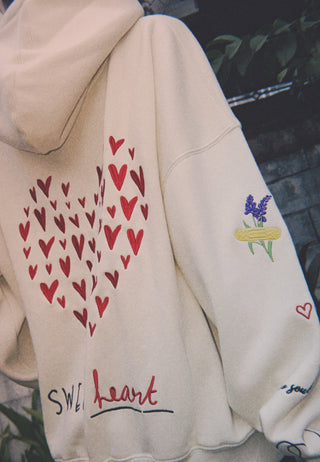Hoodie Oversize Brodé "Tattoo Sweet"