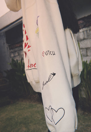 Hoodie Oversize Brodé "Tattoo Sweet"
