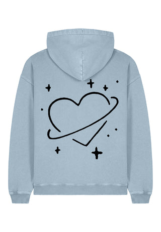 Hoodie Oversize Brodé "Saturn"