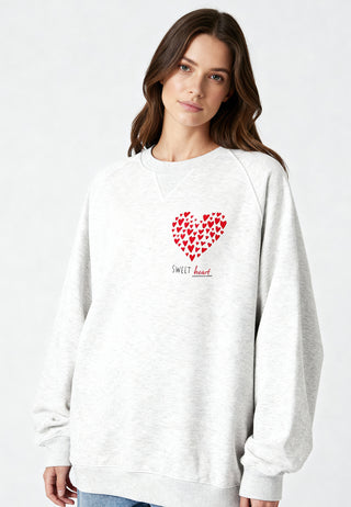 Sweatshirt Raglan Brodé "Sweetheart"