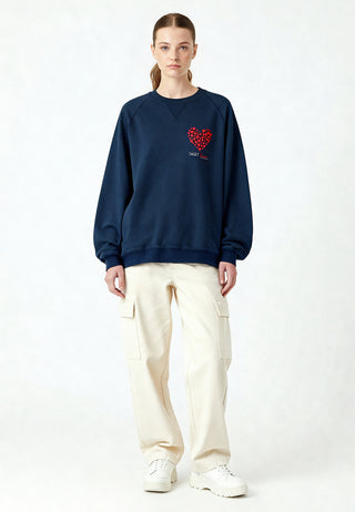 Sweatshirt Raglan Brodé "Sweetheart"